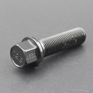 47mm 12.9 Grade R14 Ball Seat Extended Lug Bolts with Dual Coating for Mercedes, Audi, Porsche Series