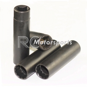 Black Magnetic 12Pt 3/8" Dr Super Thin Walled 14mm Spark Plug Socket for BMW, TOYOTA GR, NISSAN, SUBARU, INFINITI, FORD