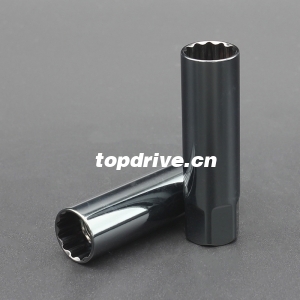 Black Magnetic 12Pt 3/8" Dr Super Thin Walled 14mm Spark Plug Socket for BMW MINI TOYOTA GR INFINITI NISSAN SUBARU MERCEDES