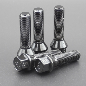 44mm Cone Seat M14 Extended Wheel Bolt Grade 12.9 For BMW F Chassis G Chassis Dual Coating Black Finish