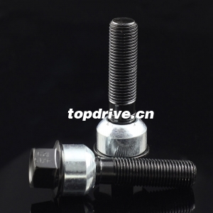 45mm 12.9 Grade R14 Loose Collar Extended Lug Bolts with Dual Coating for Porsche Series